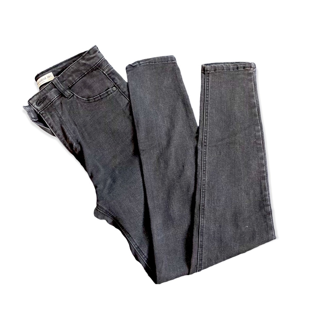 Skinny high waist jeans - black